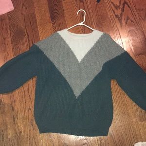 Cozy Green Multi Sweater